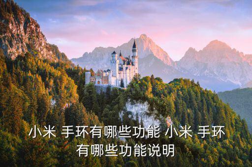  小米 手環(huán)有哪些功能 小米 手環(huán)有哪些功能說明