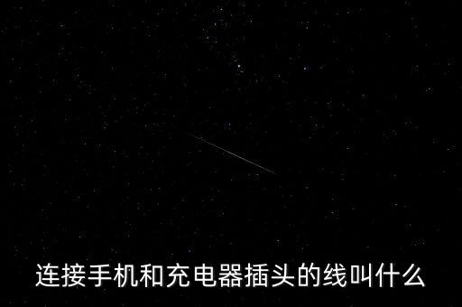連接手機(jī)和充電器插頭的線叫什么