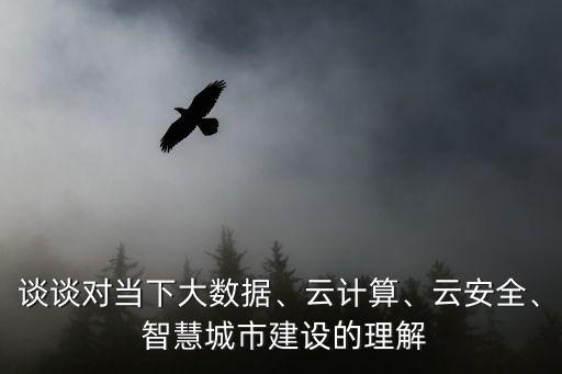 談?wù)剬?duì)當(dāng)下大數(shù)據(jù)、云計(jì)算、云安全、 智慧城市建設(shè)的理解