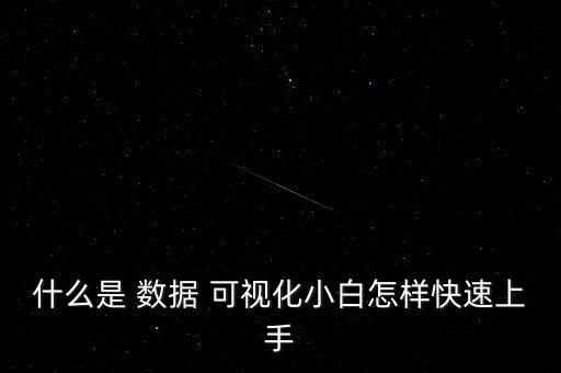 什么是 數(shù)據(jù) 可視化小白怎樣快速上手