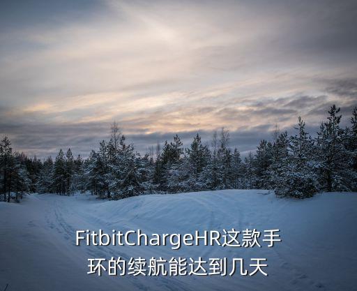 FitbitChargeHR這款手環(huán)的續(xù)航能達(dá)到幾天
