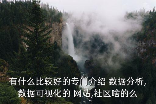 有什么比較好的專門介紹 數(shù)據(jù)分析,數(shù)據(jù)可視化的 網(wǎng)站,社區(qū)啥的么