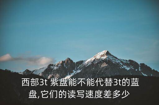  西部3t 紫盤能不能代替3t的藍盤,它們的讀寫速度差多少