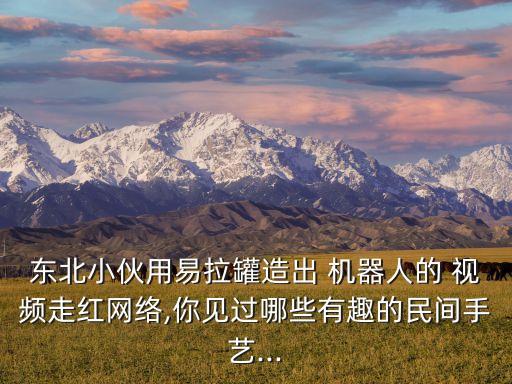 東北小伙用易拉罐造出 機(jī)器人的 視頻走紅網(wǎng)絡(luò),你見過哪些有趣的民間手藝...