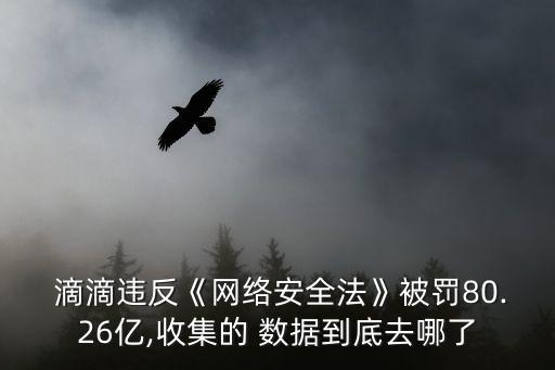  滴滴違反《網(wǎng)絡(luò)安全法》被罰80.26億,收集的 數(shù)據(jù)到底去哪了