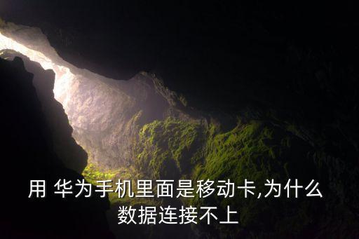 用 華為手機里面是移動卡,為什么 數(shù)據(jù)連接不上
