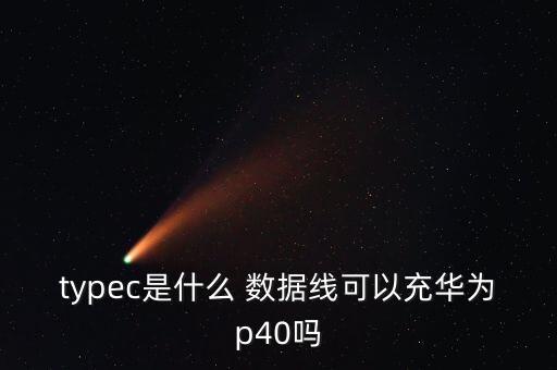 typec是什么 數(shù)據(jù)線可以充華為p40嗎