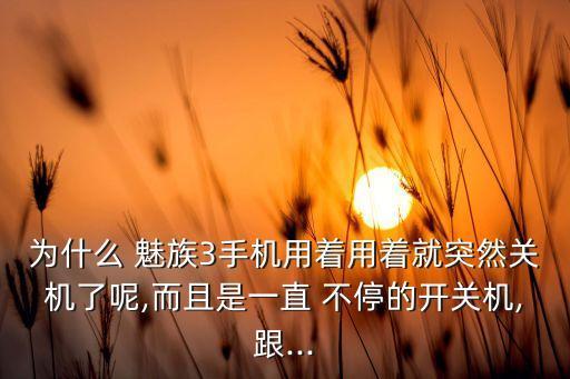 魅族mx3不停的自動重啟