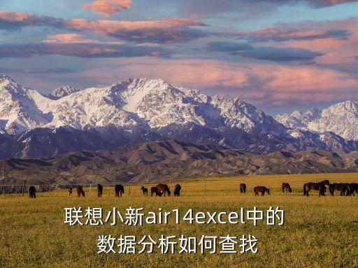 聯(lián)想小新air14excel中的 數(shù)據(jù)分析如何查找