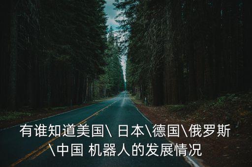 中國與日本機(jī)器人技術(shù),中國機(jī)器人技術(shù)世界第幾