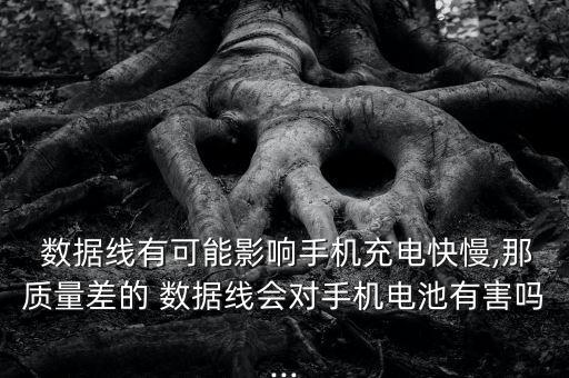  數(shù)據(jù)線有可能影響手機(jī)充電快慢,那質(zhì)量差的 數(shù)據(jù)線會(huì)對(duì)手機(jī)電池有害嗎...