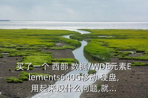 買了一個(gè) 西部 數(shù)據(jù)/WDE元素Elements640G移動(dòng) 硬盤,用起來(lái)沒(méi)什么問(wèn)題,就...