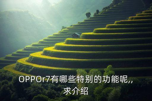 OPPOr7有哪些特別的功能呢,,求介紹