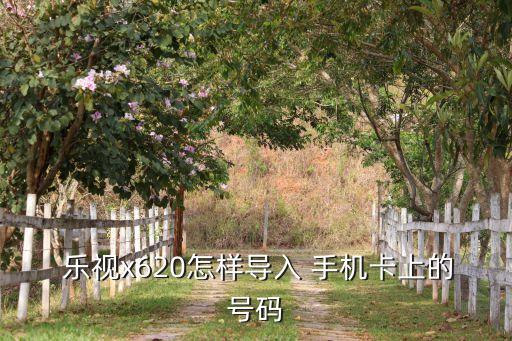  樂視x620怎樣導入 手機卡上的號碼