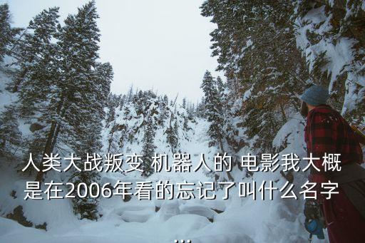 人類大戰(zhàn)叛變 機(jī)器人的 電影我大概是在2006年看的忘記了叫什么名字...