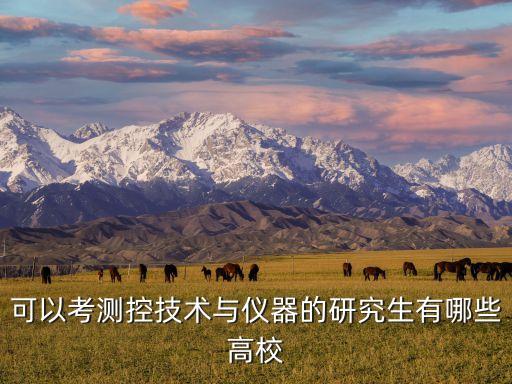 可以考測(cè)控技術(shù)與儀器的研究生有哪些高校
