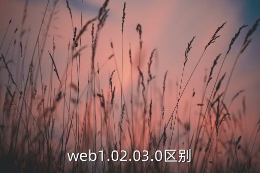 web1.02.03.0區(qū)別