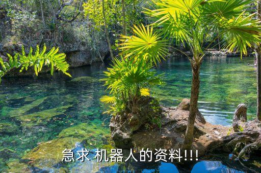 急求 機器人的資料!!!