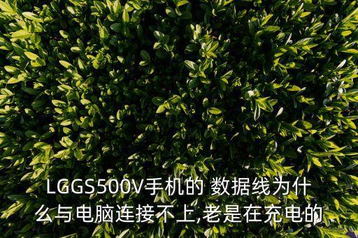 LGGS500V手機(jī)的 數(shù)據(jù)線為什么與電腦連接不上,老是在充電的