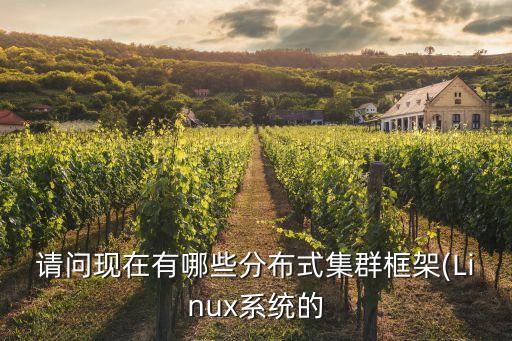 請(qǐng)問(wèn)現(xiàn)在有哪些分布式集群框架(Linux系統(tǒng)的