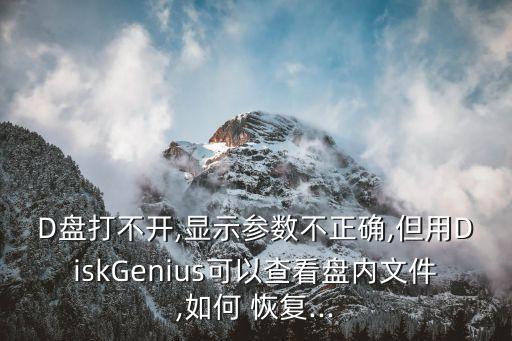 diskgenius能讀數(shù)據(jù)恢復(fù)