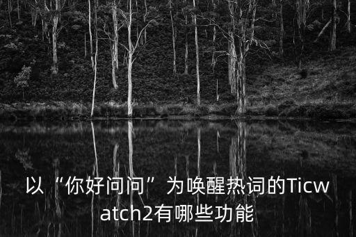 以“你好問問”為喚醒熱詞的Ticwatch2有哪些功能