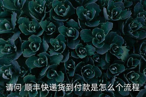 請(qǐng)問(wèn) 順豐快遞貨到付款是怎么個(gè)流程