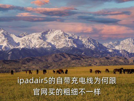ipadair5的自帶充電線為何跟官網(wǎng)買的粗細(xì)不一樣
