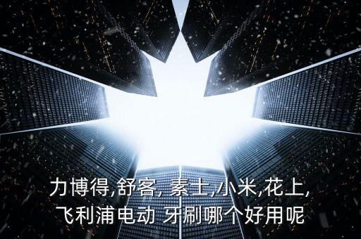 力博得,舒客, 素士,小米,花上,飛利浦電動 牙刷哪個好用呢