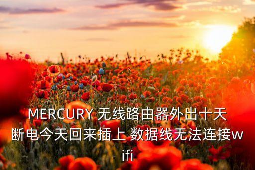 MERCURY 無(wú)線路由器外出十天斷電今天回來(lái)插上 數(shù)據(jù)線無(wú)法連接wifi