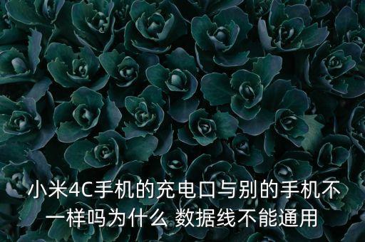  小米4C手機(jī)的充電口與別的手機(jī)不一樣嗎為什么 數(shù)據(jù)線不能通用