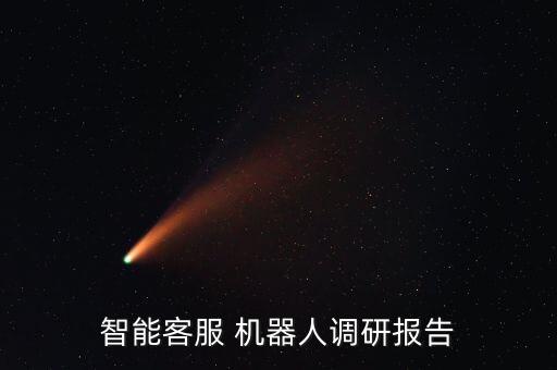 智能客服 機(jī)器人調(diào)研報(bào)告