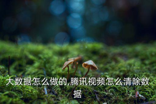 騰訊大數(shù)據(jù)怎么做的,騰訊視頻怎么清除數(shù)據(jù)