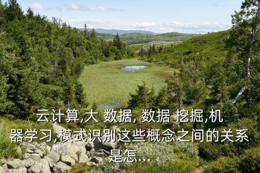云計(jì)算,大 數(shù)據(jù), 數(shù)據(jù) 挖掘,機(jī)器學(xué)習(xí),模式識(shí)別這些概念之間的關(guān)系是怎...