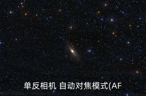 單反相機(jī) 自動(dòng)對(duì)焦模式(AF