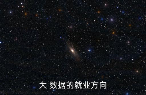 大 數(shù)據(jù)的就業(yè)方向