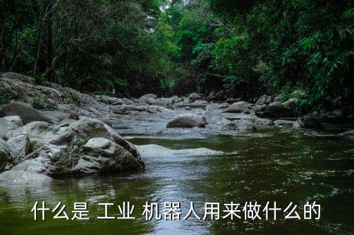 什么是 工業(yè) 機器人用來做什么的