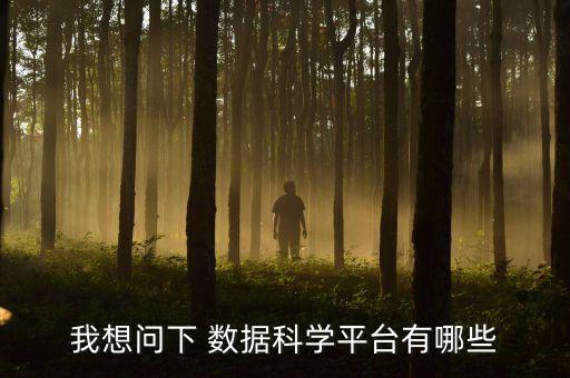 我想問下 數(shù)據(jù)科學(xué)平臺(tái)有哪些