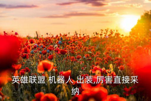 英雄聯(lián)盟 機(jī)器人 出裝,厲害直接采納