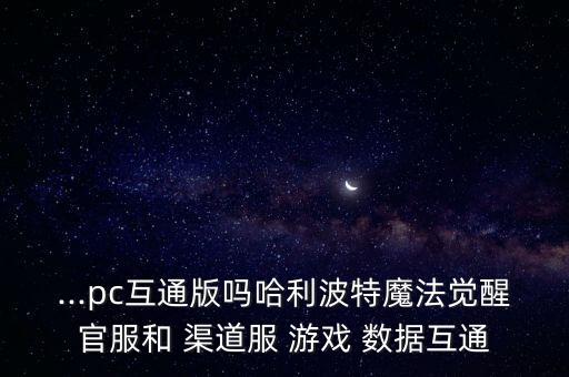 ...pc互通版嗎哈利波特魔法覺醒官服和 渠道服 游戲 數(shù)據(jù)互通
