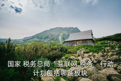 國家 稅務(wù)總局“互聯(lián)網(wǎng) 稅務(wù)”行動計劃包括哪些板塊