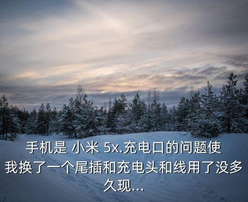 手機(jī)是 小米 5x.充電口的問(wèn)題使我換了一個(gè)尾插和充電頭和線(xiàn)用了沒(méi)多久現(xiàn)...