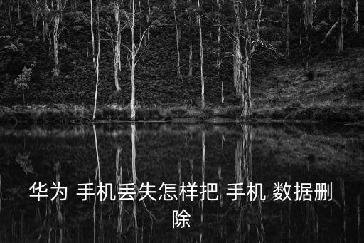 華為 手機(jī)丟失怎樣把 手機(jī) 數(shù)據(jù)刪除