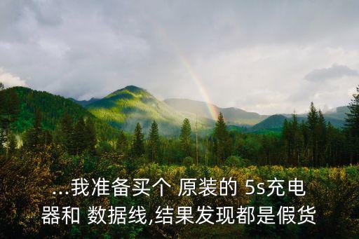 ...我準(zhǔn)備買個(gè) 原裝的 5s充電器和 數(shù)據(jù)線,結(jié)果發(fā)現(xiàn)都是假貨