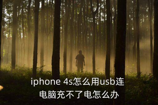 iphone 4s怎么用usb連 電腦充不了電怎么辦