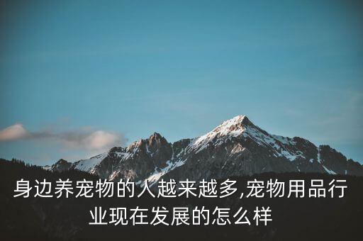 身邊養(yǎng)寵物的人越來越多,寵物用品行業(yè)現(xiàn)在發(fā)展的怎么樣