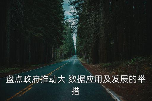 盤(pán)點(diǎn)政府推動(dòng)大 數(shù)據(jù)應(yīng)用及發(fā)展的舉措