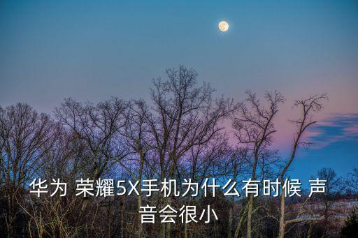 華為 榮耀5X手機(jī)為什么有時(shí)候 聲音會(huì)很小