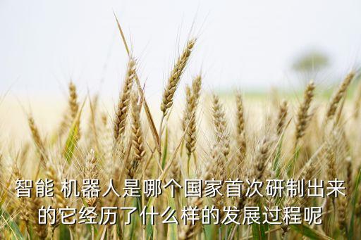 智能 機器人是哪個國家首次研制出來的它經(jīng)歷了什么樣的發(fā)展過程呢