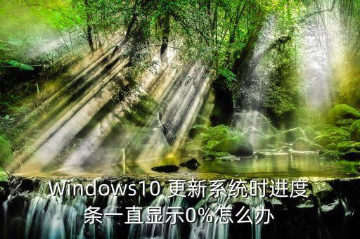 Windows10 更新系統(tǒng)時(shí)進(jìn)度條一直顯示0%怎么辦